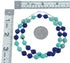 Turquoise Lapis Sterling Silver Bead Necklace JX121603